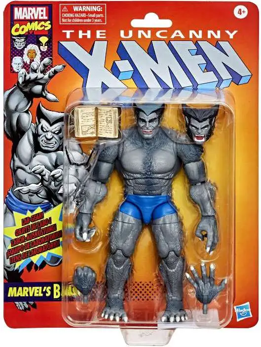 Marvel Legends Retro Beast Grey The Uncanny X-men 6in on Card for sale online 