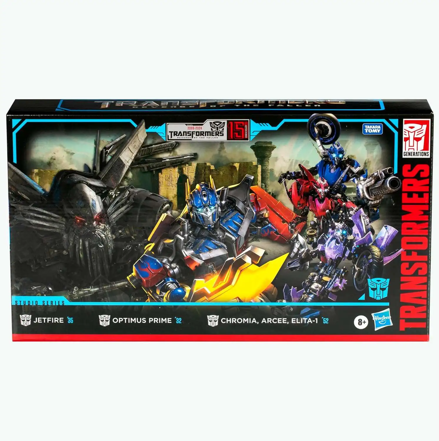 Transformers Revenge of the Fallen Optimus Prime, Jetfire, Chromia, Elita-1 & Arcee Exclusive Action Figure 5-Pack [15th Anniversary]