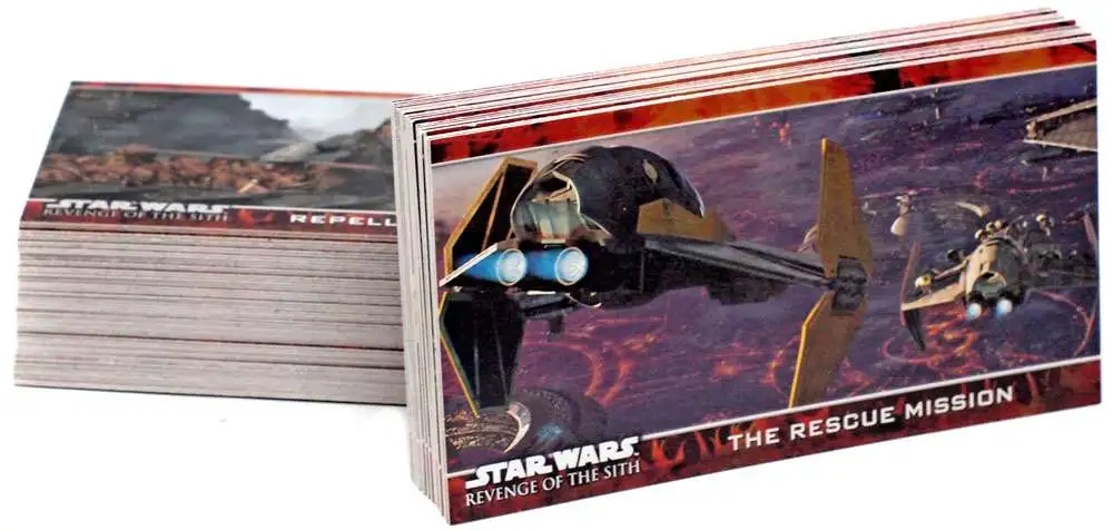 Star Wars ROTS Flix-Pix 3D Widevision Card Set #1-10 Topps Revenge of the Sith 