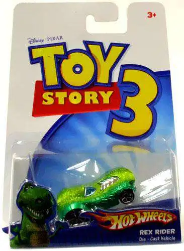 Toy Story 3 Hot Wheels Rex Rider Diecast Car