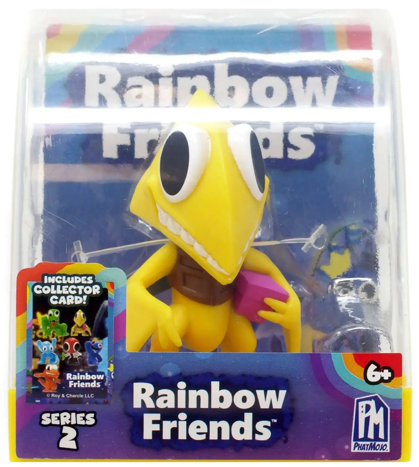 Rainbow Friends Series 2 Yellow Monster 2.5 Figure Collector Card