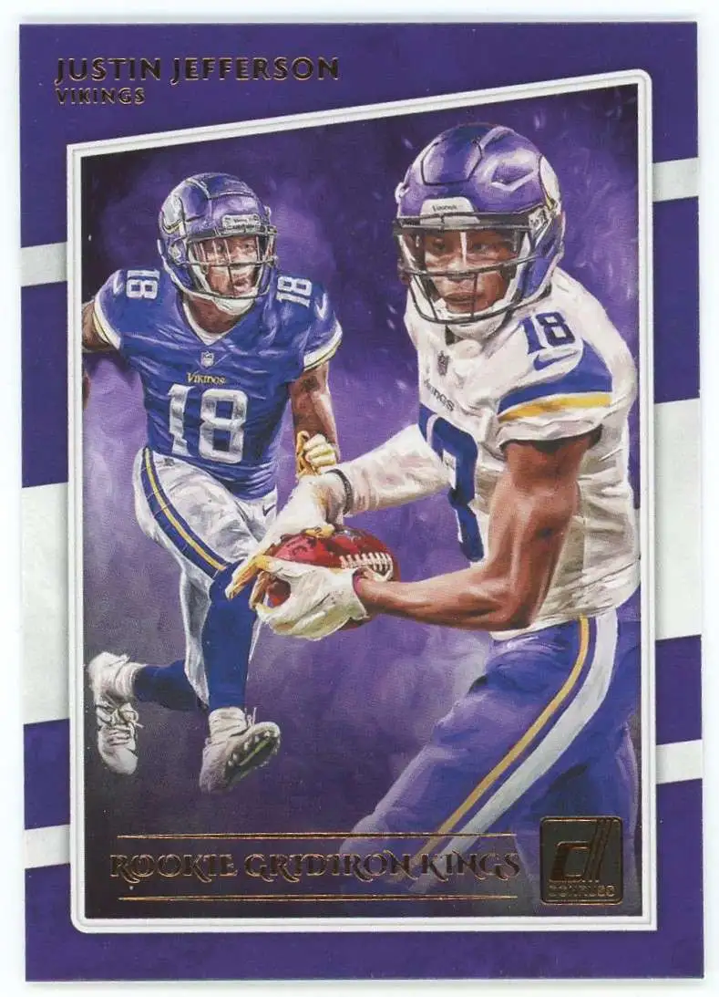 NFL 2020 Panini Donruss Rookie Gridiron Kings Justin Jefferson RGK-JUJ
