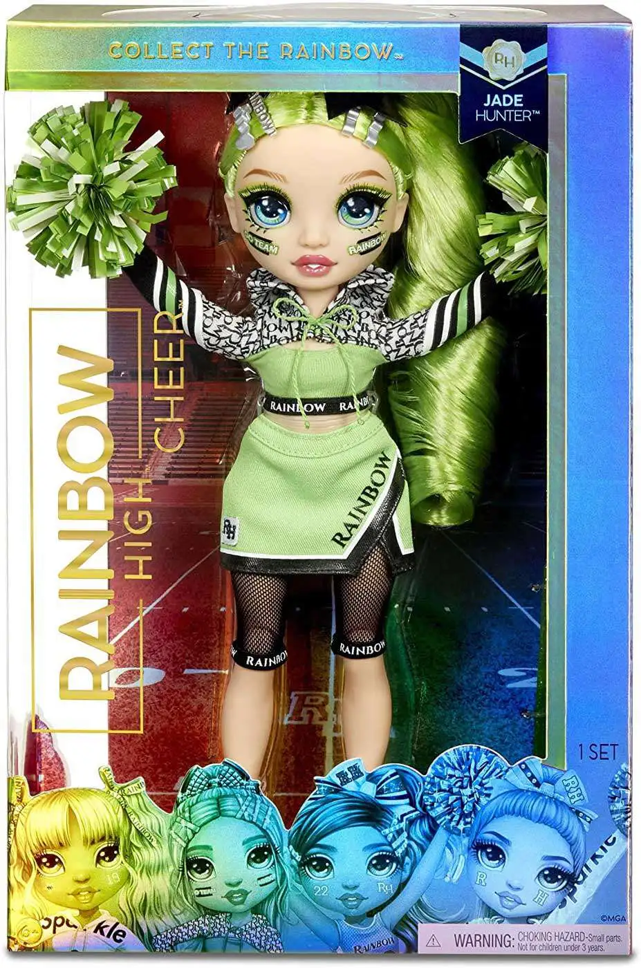 Rainbow High Cheer Jade Hunter Doll MGA Entertainment - ToyWiz
