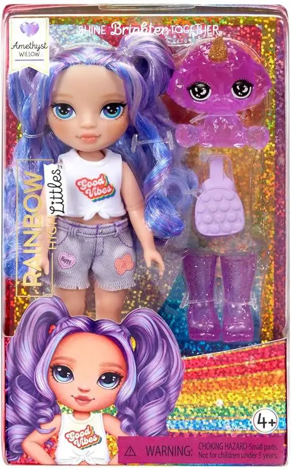 Rainbow High Littles Amethyst Willow Doll [Damaged Package]