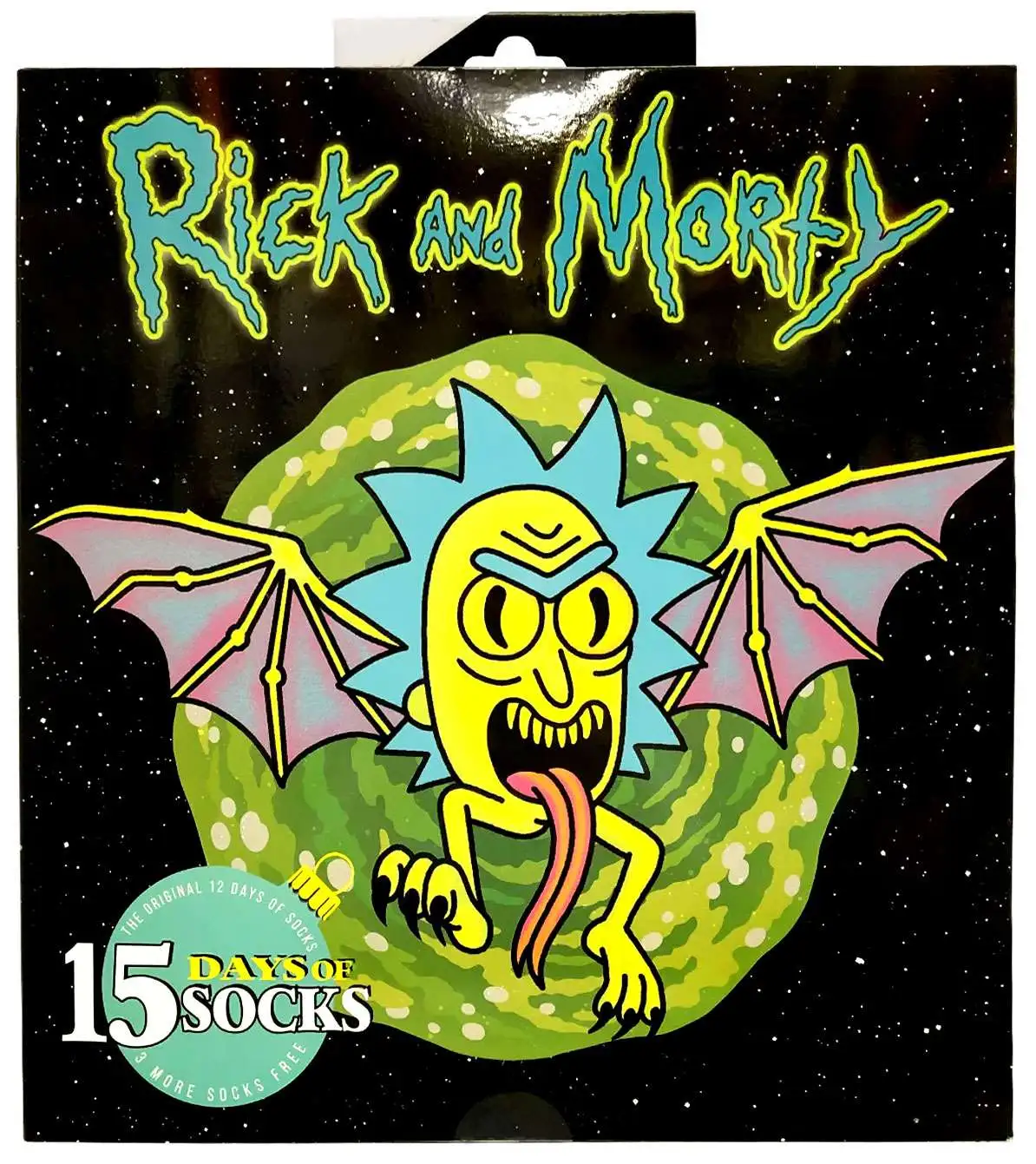 Rick & Morty Mens 15 Days of Socks 15-Pack [Size: 6 - 12]