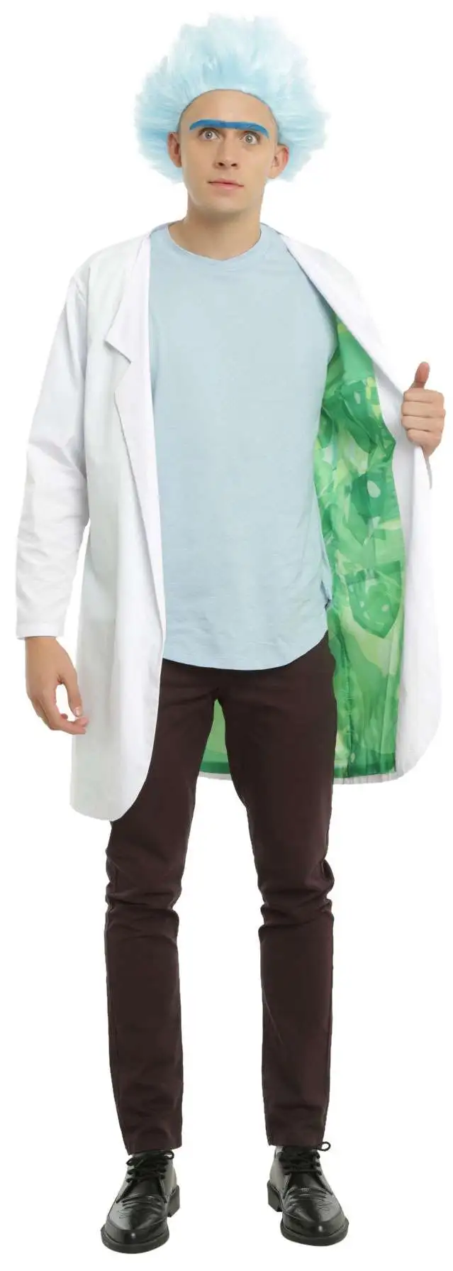 thumbnail image 2 of Rick And Morty Rick Lab Coat T-Shirt - Unisex Adult Graphic Tee With Front Print 2 of 9