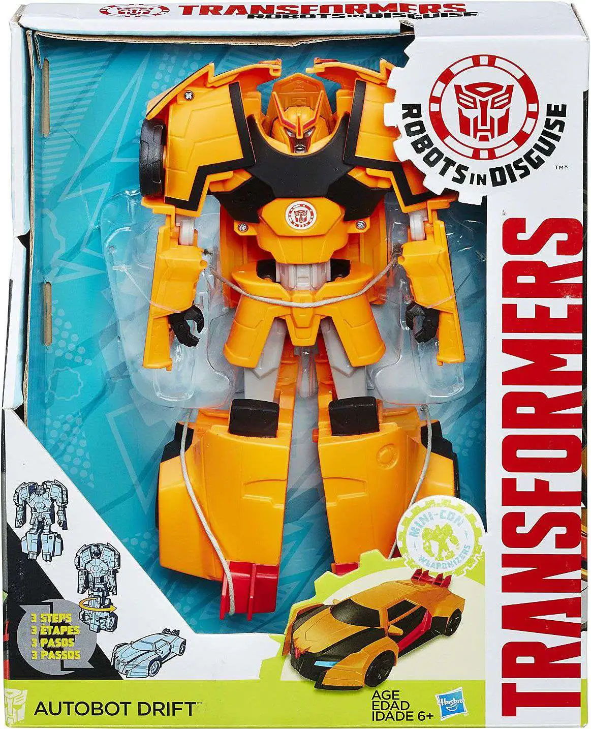 Transformers Robots in Disguise Hyper Change Autobot 10 Action Figure 3-Step Changer Hasbro - ToyWiz