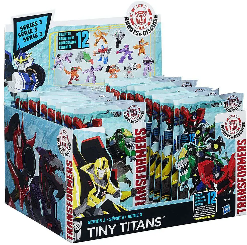 6 Six Unopened Hasbro Transformers Tiny Titans Series 3 Blind Bags for sale online 