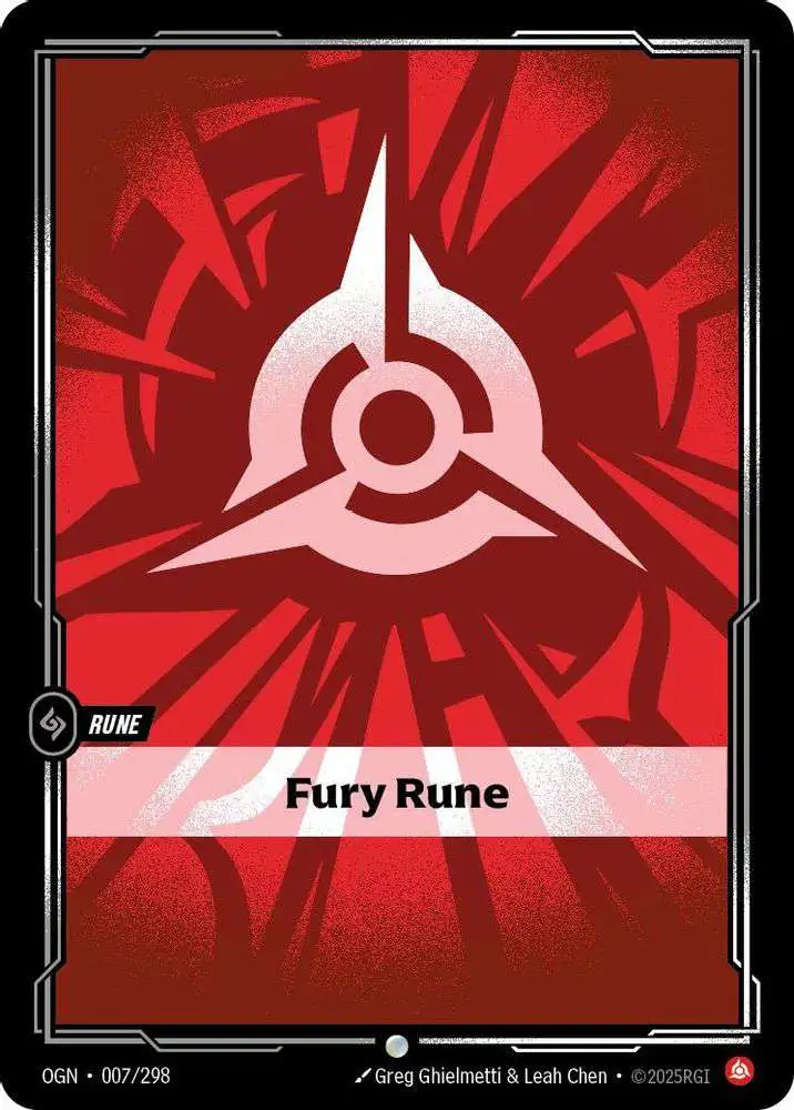 riftbound origins cards Riftbound League of Legends Trading Card Game Origins Single Card Common  Fury Rune 007