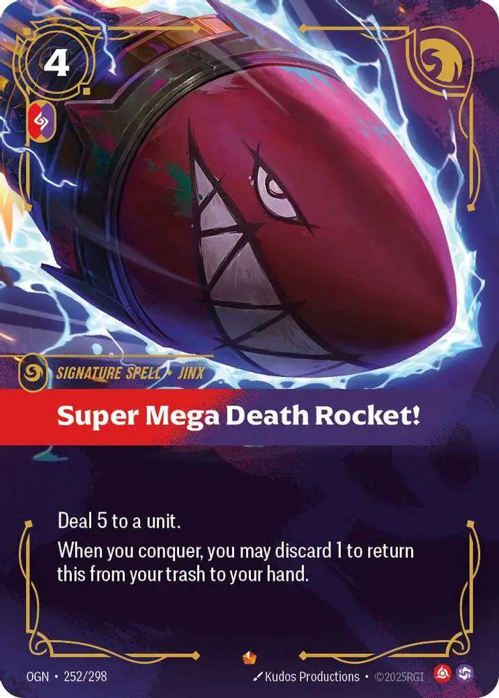 Riftbound: League of Legends Trading Card Game Origins Epic Super Mega Death Rocket! #252