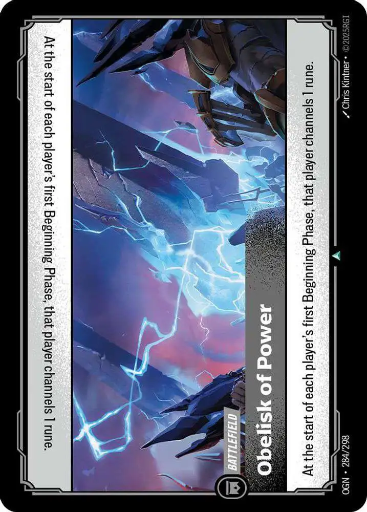 Riftbound League of Legends Trading Card Game Origins Single Card Uncommon Obelisk of Power 284 - ToyWiz Riftbound League of Legends Trading Card Game Origins Single Card Uncommon Obelisk of Power 284 - ToyWiz
