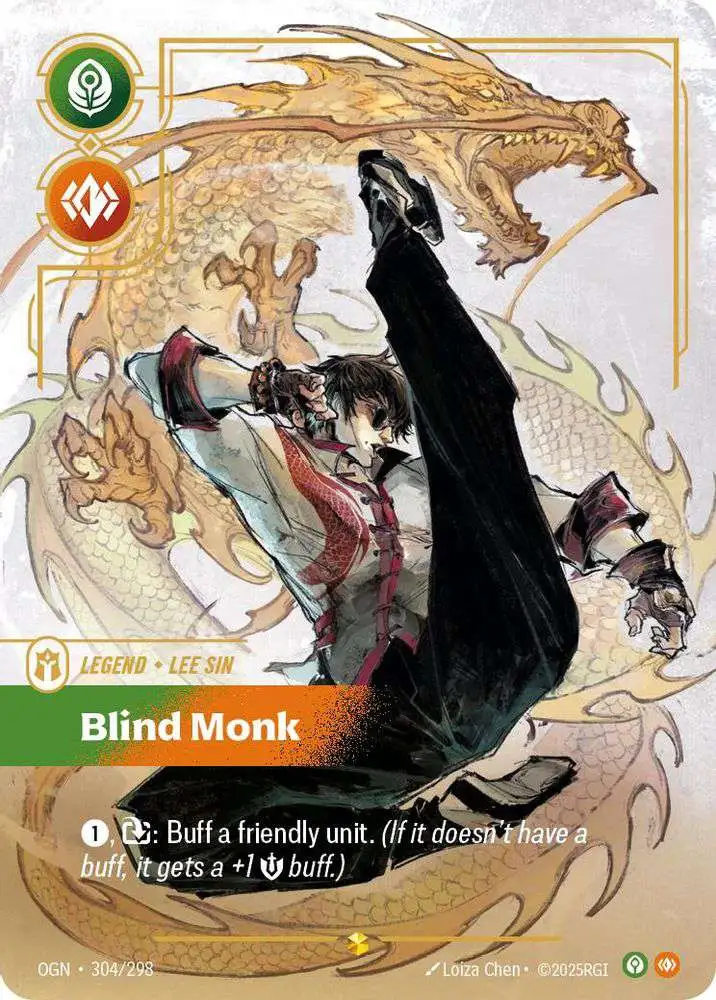リフトバウンド　riftbound オーバーナンバー　blind monk Riftbound League of Legends Trading Card Game Origins Single Card