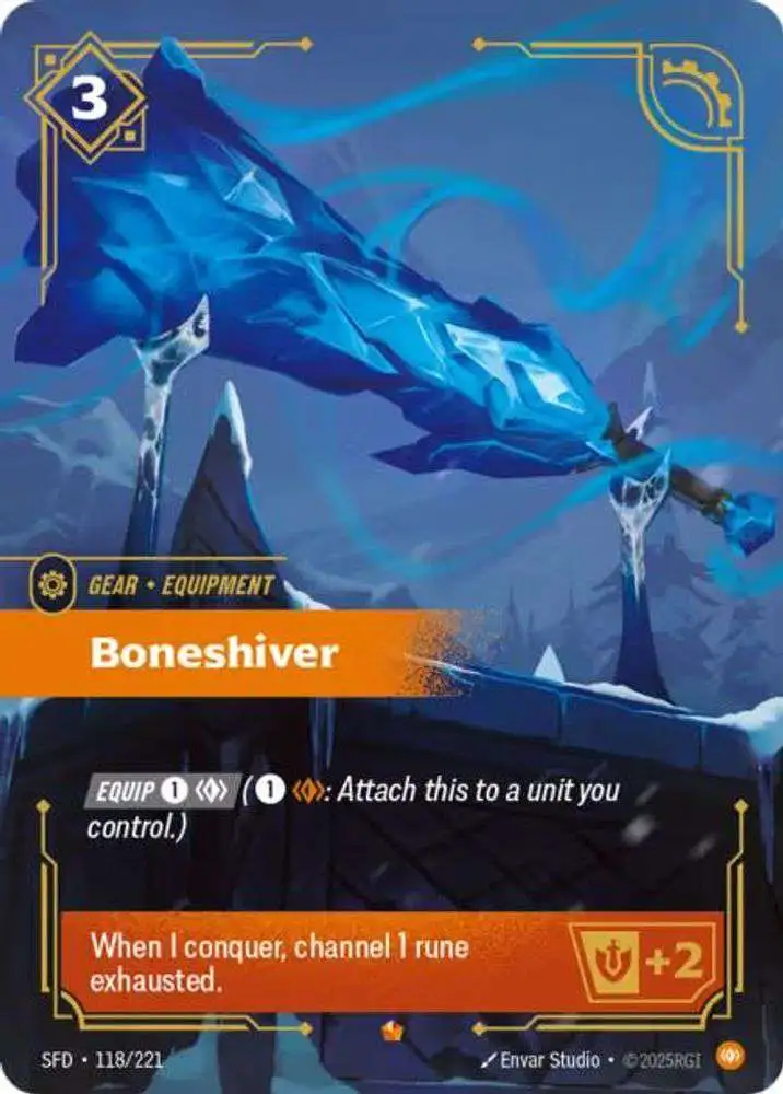 Riftbound: League of Legends Trading Card Game Spiritforged Epic Boneshiver #118