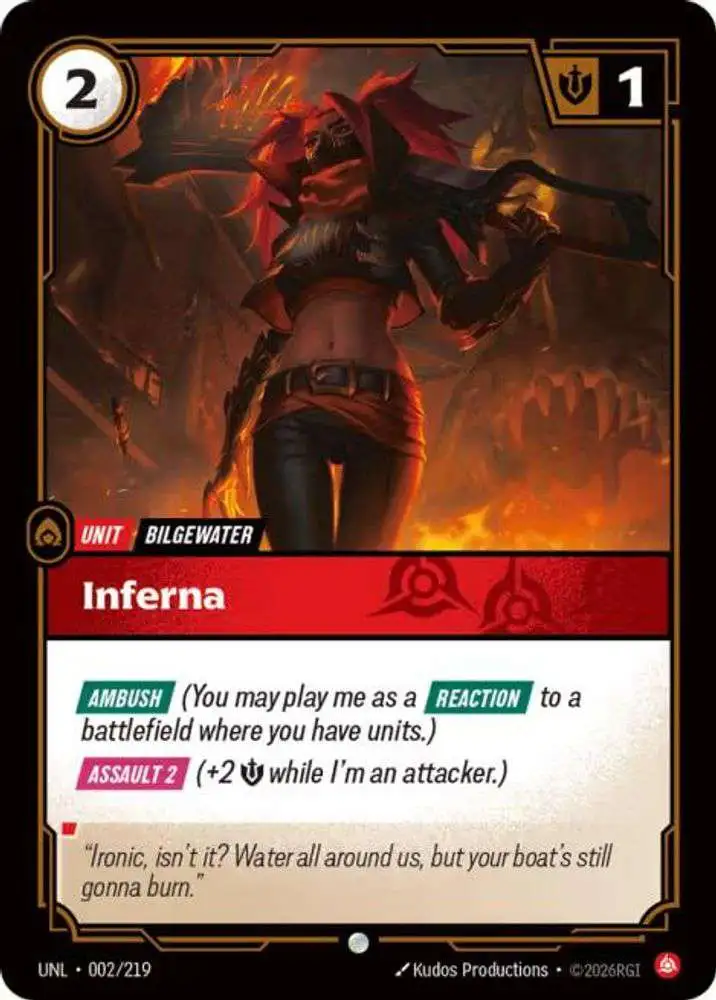 Riftbound: League of Legends Trading Card Game Unleashed Common Inferna #002