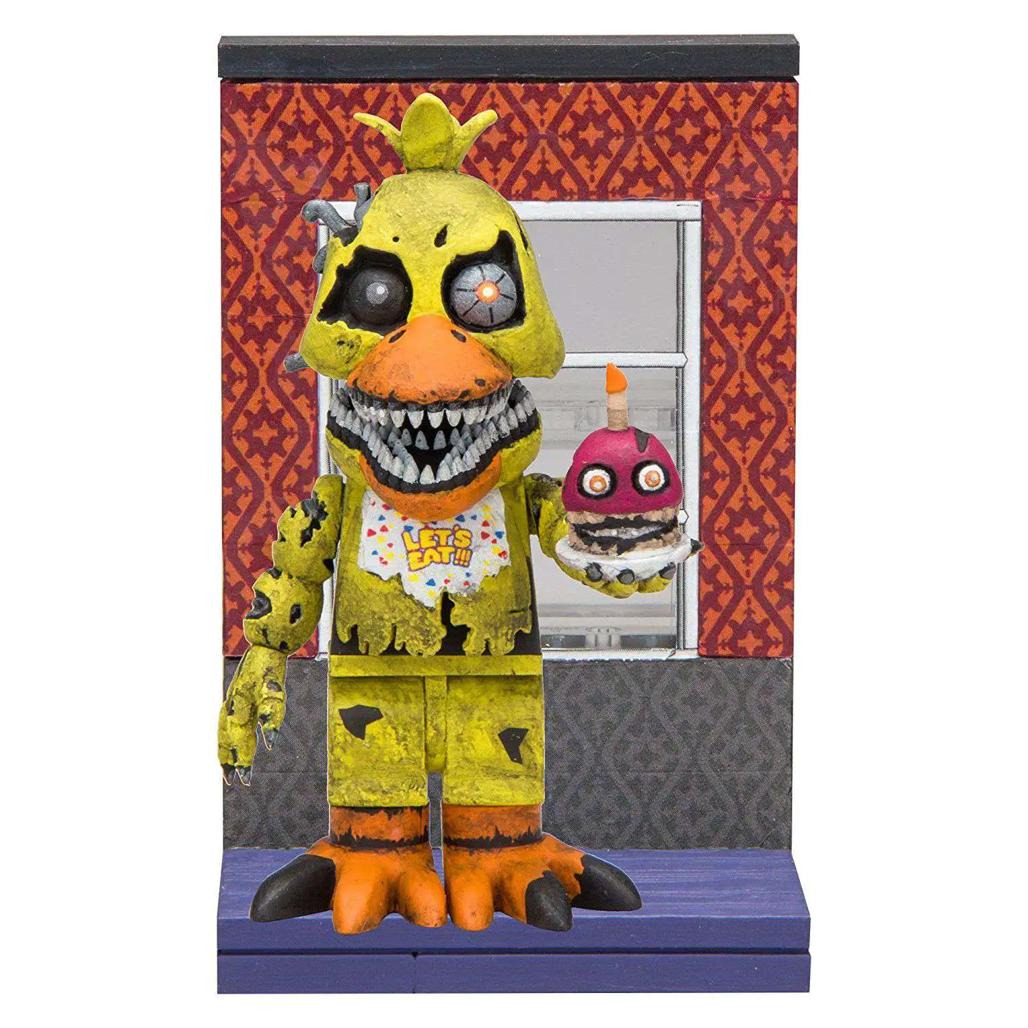 McFarlane Toys Five Nights at Freddys Nightmare Chica with Right Hall Window  Micro Figure Build Set - ToyWiz