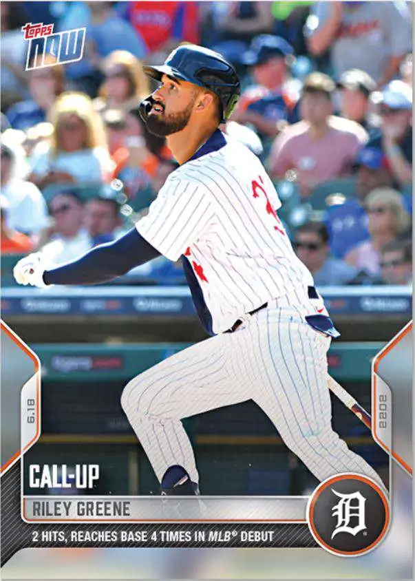 MLB 2022 NOW Baseball Riley Greene Exclusive #369 [Reaches Base Four Times in MLB Debut]