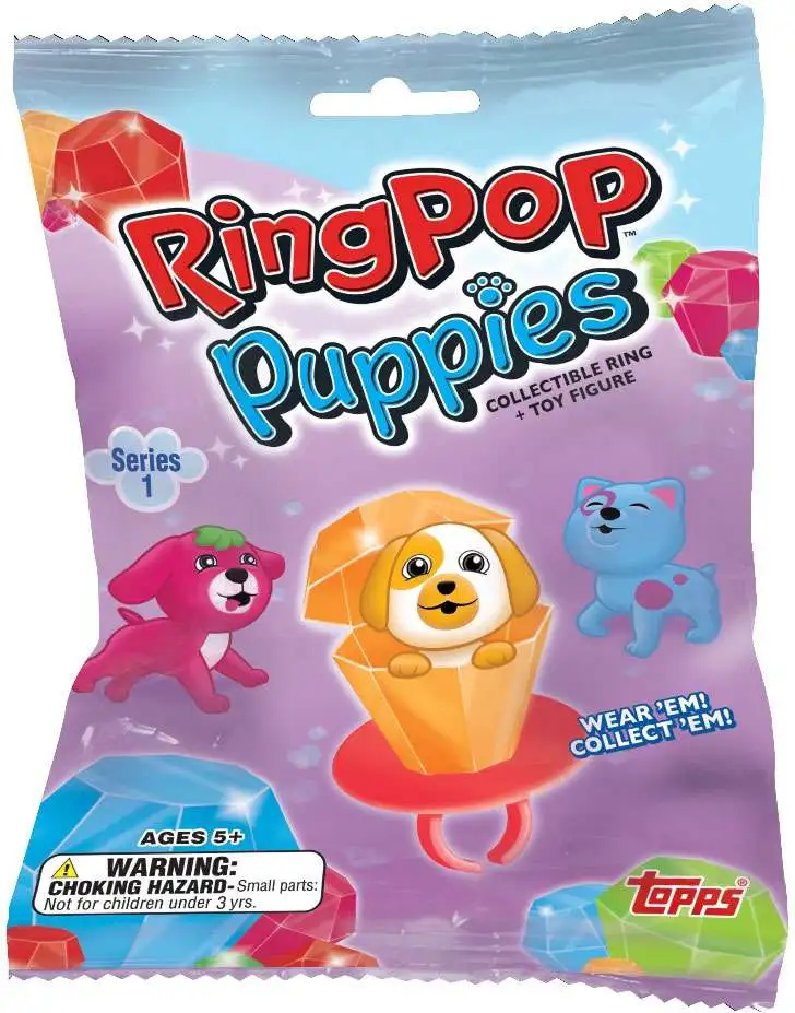 2018 TOPPS SERIES 1 RING POP PUPPIES PACKS 4 PACK LOT 