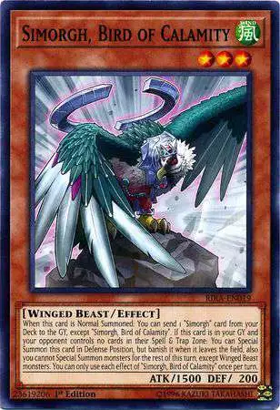 YuGiOh Rising Rampage Common Simorgh, Bird of Calamity RIRA-EN019