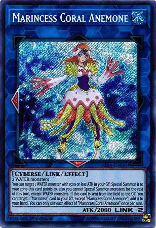 YuGiOh Rising Rampage Secret Rare Marincess Coral Anemone RIRA-EN041