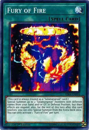 YuGiOh Rising Rampage Common Fury of Fire RIRA-EN054