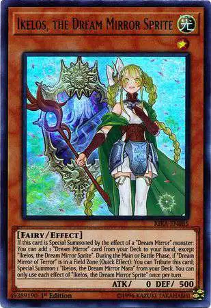 YuGiOh Rising Rampage Ultra Rare Ikelos, the Dream Mirror Sprite RIRA-EN085