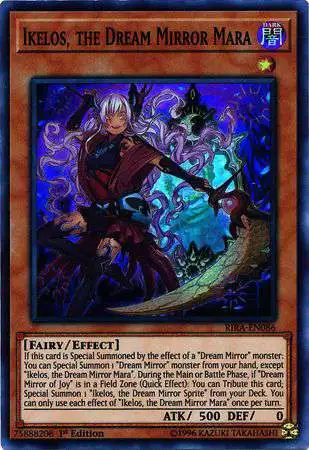 YuGiOh Rising Rampage Super Rare Ikelos, the Dream Mirror Mara RIRA-EN086