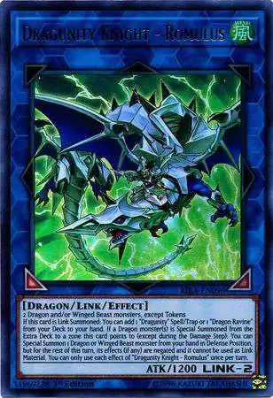 YuGiOh Rising Rampage Ultra Rare Dragunity Knight - Romulus RIRA-EN098