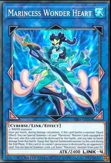 YuGiOh Rising Rampage Super Rare Marincess Wonder Heart RIRA-ENSE3