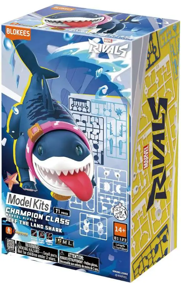Rivals Champion Class Jeff the Land Shark Model Kit Blokees - ToyWiz