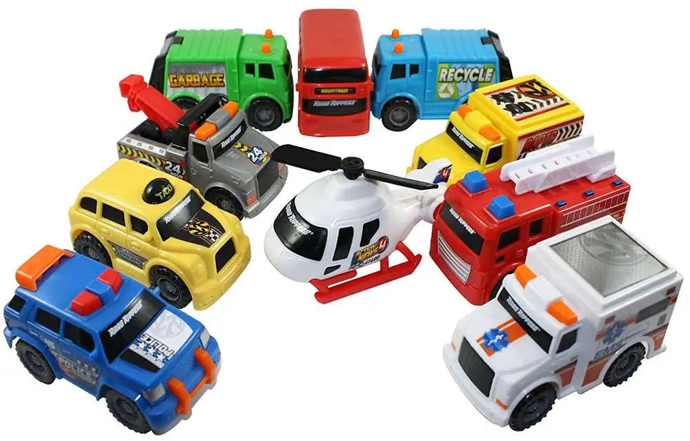 Road Rippers Set of 10 Plastic Cars