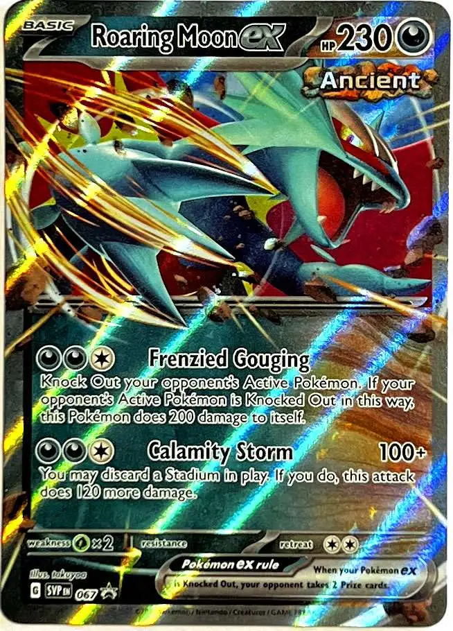 Pokemon Scarlet Violet Single Card Promo Roaring Moon ex SVP-067 - ToyWiz