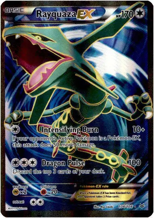 Pokemon Trading Card Game XY Roaring Skies Ultra Rare Rayquaza EX #104 [Lightly Played]