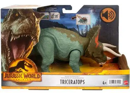 Jurassic World Dominion Roar Striker Triceratops Action Figure [Brown Head] (Pre-Order ships July)