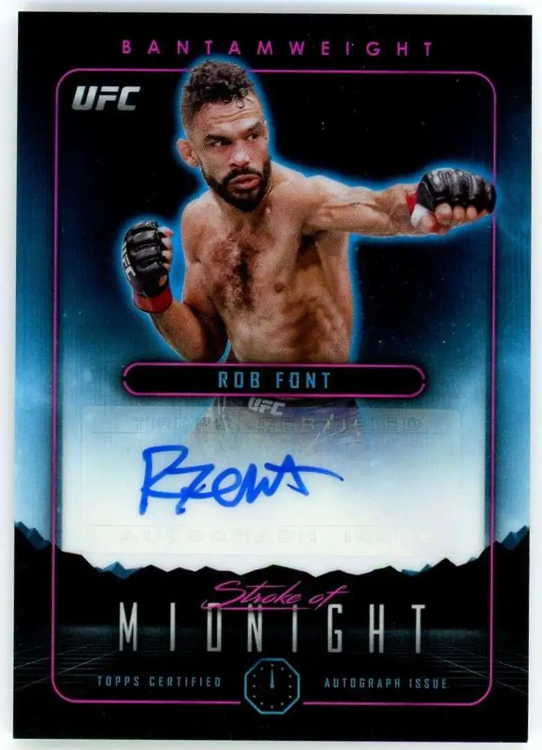 2024 Topps Midnight UFC Stroke of Midnight Rob Font SMA-RFT [Auto]