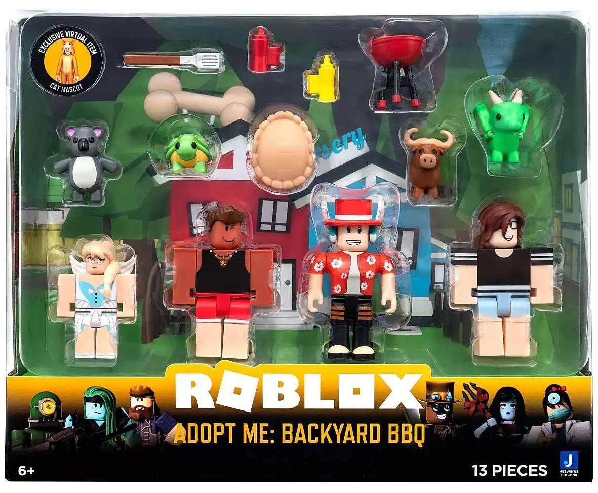 Roblox Adopt Me Backyard BBQ 3 Action Figure 4-Pack Jazwares - ToyWiz