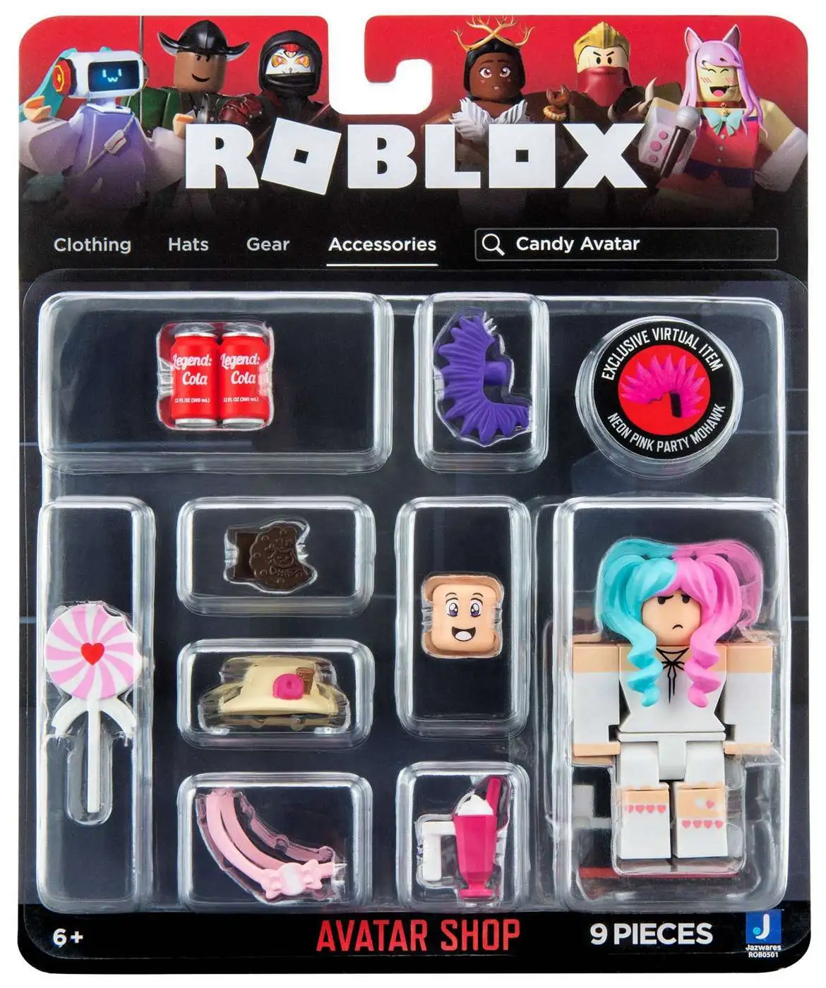 ROBLOX Avatar Action Figure Set of 5 New 1/16 scale