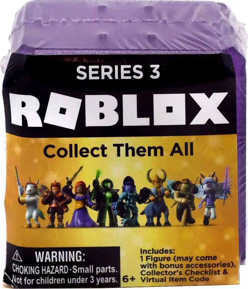 Roblox Series 11 Figure & Virtual Item Code Purple Blind Bag Box