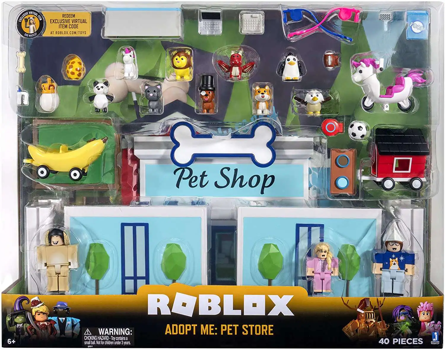 Roblox Celebrity Collection Adopt Me: Pet Store Figure Set [Damaged Package]