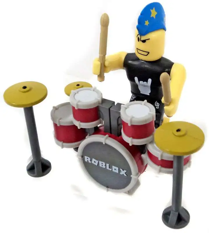 Roblox Punk Rock Figures Drum Sticks Guitar Lot of 3 Musicians Music Rock