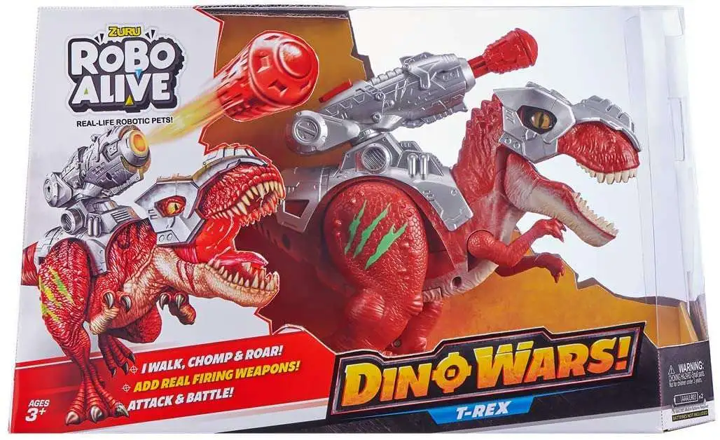 Robo Alive Attacking T-Rex Series 2 Dinosaur Toy by ZURU 