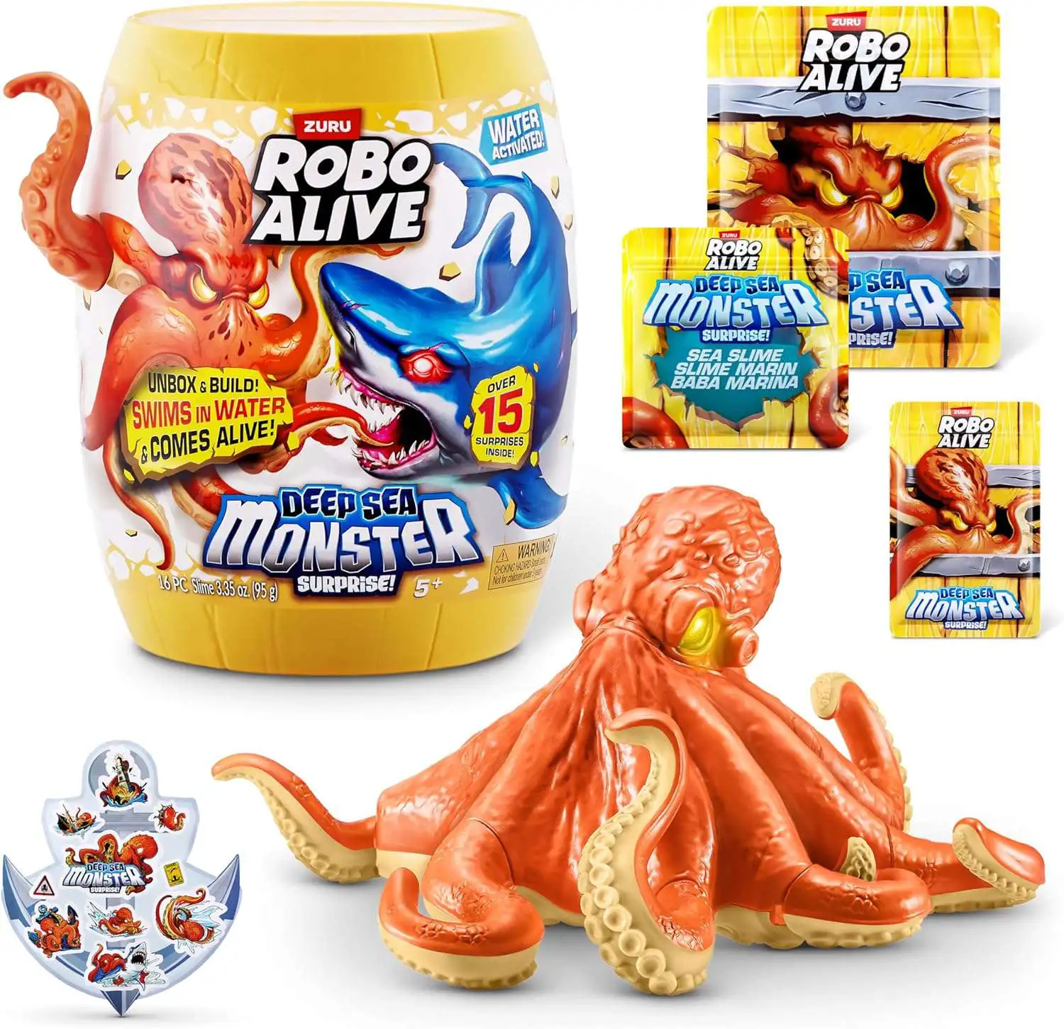 Robo Alive Deep Sea Monster OCTOPUS Pack [Over 15 Surprises!]