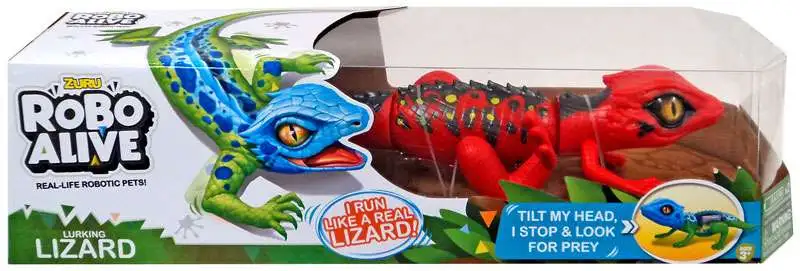 Robo Alive Lurking Lizard Robotic Pet Figure [Red / Black]