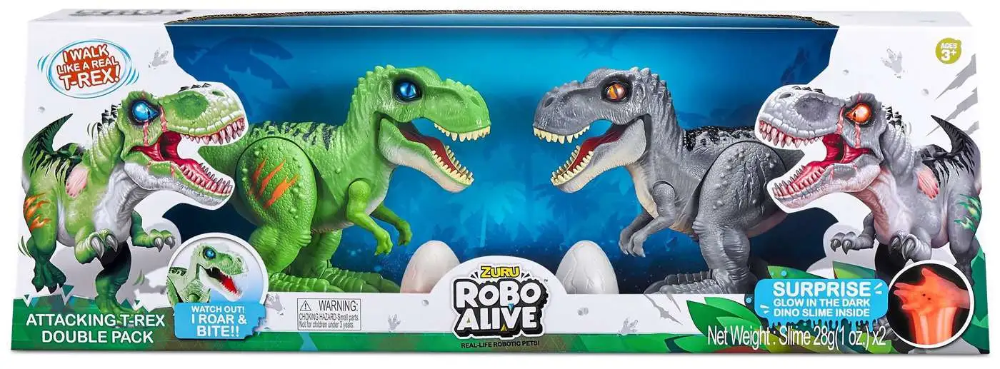 Robo Alive Attacking T-Rex Series 2 Dinosaur Toy by ZURU 