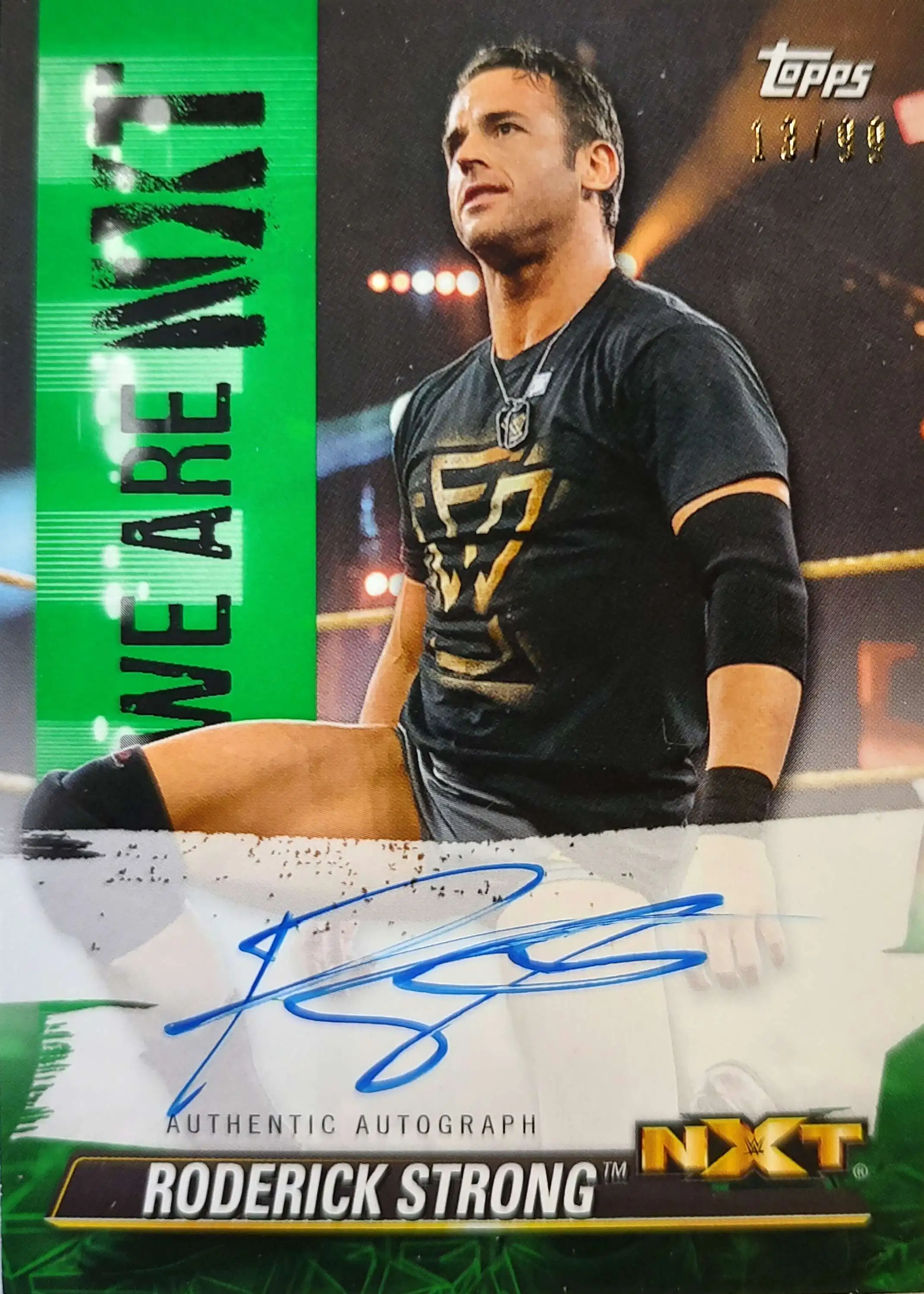 WWE 2021 Topps NXT Roderick Strong 13/99 Autographed Single Card A-RS