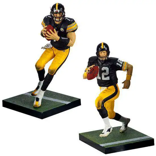 NFL Steelers Roethlisberger and Bradshaw Action Figures