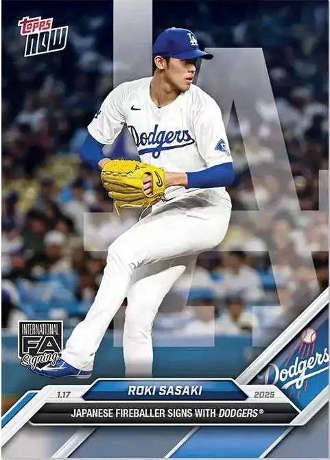 Topps - 佐々木ロキ　Roki Sasaki Dodgers サイン入りルーキカード Topps - 佐々木ロキ Roki Sasaki Dodgers サイン入り