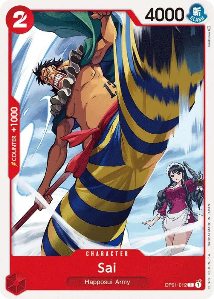 One Piece Trading Card Game Romance Dawn Common Sai OP01-012