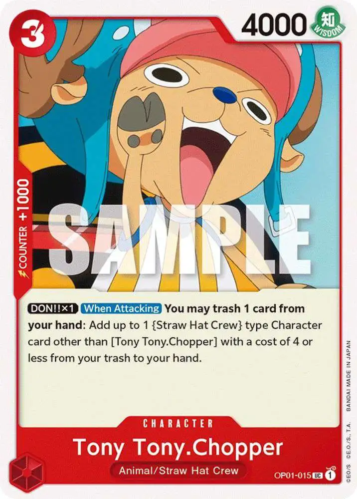 One Piece Trading Card Game Romance Dawn Uncommon Tony Tony.Chopper OP01-015