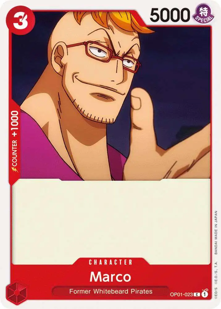 One Piece Trading Card Game Romance Dawn Common Marco OP01-023