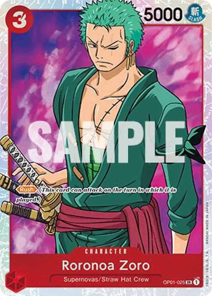 One Piece Trading Card Game Romance Dawn Single Card Super Rare Roronoa ...